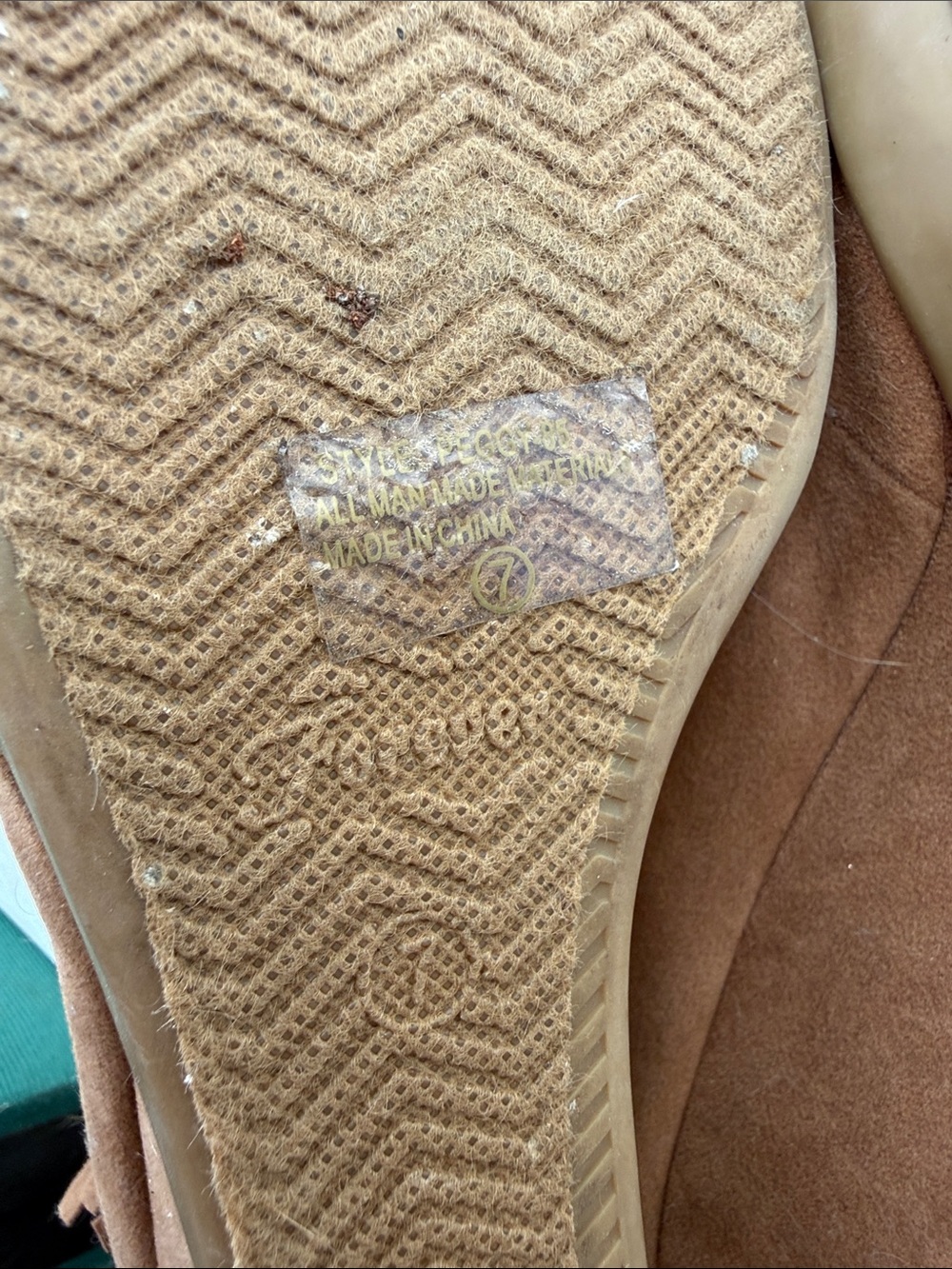 Women's Tan Suede Wedge Heel